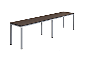 Boss Office Products Simple System Workstation Double Desks, 30"H x 96"W x 24"D, Driftwood 1 thumbnail image