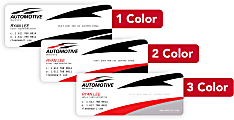 Custom 1, 2 Or 3 Color Printed Labels/Stickers, Rectangle, 1-3/8" x 3-1/2", Box Of 250