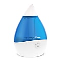 Crane Droplet Ultrasonic Cool Mist Humidifier, 0.5 Gallons, 6 3/4" x 6 3/4" x 10 1/2", Blue/White  1 thumbnail image