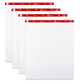 Office Depot® Brand Easel Pads, 27" x 34", 50 Sheets, 30% Recycled, White, Pack Of 4 1 thumbnail image