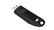 SanDisk® Ultra USB 3.0 Flash Drive, 64GB, Black