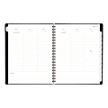 AT-A-GLANCE® Signature 13-Month Weekly/Monthly Academic Planner, 11" x 8-3/8", Navy, July 2019 to July 2020