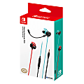 Nintendo Switch HORI Gaming Earbuds Pro, Red/Blue, 873124007534