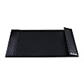 Artistic ART61026B Woven Leatherette Desk Pad With Side Flip Rails, 24" x 19", Black
