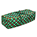 Honey Can Do Christmas Tree Storage Bag With Wheels, 21”H x 26”W x 63”D, Red