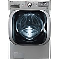 LG WM8100HVA Washer - 14 Mode(s) - Front Loading - 5.20 ft³ Washer Capacity - 1300 Spin Speed (rpm) - 120 V AC Input Voltage - Glass, Chrome - Graphite Steel - Energy Star 1 thumbnail image
