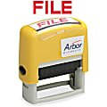 SKILCRAFT® Pre-Inked Message Stamp, "FILE", Red Ink 1 thumbnail image