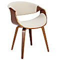 LumiSource Curvo Chair, Walnut/Cream 1 thumbnail image
