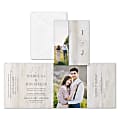 Custom Wedding & Event Invitations With Envelopes, 13-5/8" x 5-1/2", Carved Out Love, Box Of 25 Cards