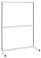 Quantum Partition Wall Starter Unit, 70"H x 48"W x 12"D, Silver