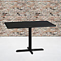 Flash Furniture Rectangular Laminate Table, 31-3/16"H x 30"W x 48"D, Black 1 thumbnail image