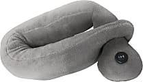 Sealy Deep SL-HW-MA-104-GY Total Body Massage Pillow Pad, 7”H x 13’W x 4”D, Gray