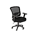 Bush Business Furniture Custom Comfort Mid Back Ergonomic Mesh Office Chair, Black, Standard Delivery
