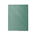 Ghent Aria Low-Profile Magnetic Glass Whiteboard, 72" x 36", Jade