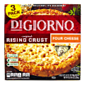 DiGiorno Rising Crust Frozen Pizzas, 4 Cheese, 28.2 Oz, Pack Of 3 Pizzas 1 thumbnail image