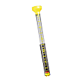 Taylor Precision Products 5”-Capacity Jumbo Rain Gauge, 26-13/16”H x 3-3/4”W x 3-3/4”D, Yellow