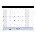 AT-A-GLANCE® QuickNotes 13-Month Monthly Desk Pad Calendar, 22" x 17", January 2021 To January 2022, SK70000