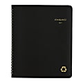 AT-A-GLANCE® Monthly Planner, 7" x 8-3/4", 100% Recycled, Black, January to December 2021, 70120G05