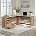 Sauder® Rosedale Ranch 60"W Modern Farmhouse L-Shaped Computer Desk, Timber Oak®