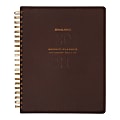 AT-A-GLANCE® Signature Collection Weekly/Monthly 13-Month Planner, 8-1/2" x 11", Distressed Brown, January 2021 to January 2022, YP90509