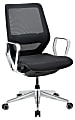 WorkPro® Sentrix Ergonomic Mesh/Mesh Mid-Back Manager Chair, Fixed Arms, Black, BIFMA Compliant