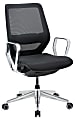 WorkPro® Sentrix Ergonomic Mesh/Mesh Mid-Back Manager Office Chair, Fixed Arms, Black, BIFMA Compliant 1 thumbnail image