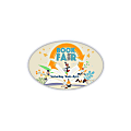 Custom Full-Color Non-Slip 8 Mil. Textured Vinyl Repositionable/Removable Floor Decals, Oval Shape, 11" x 17" 1 thumbnail image