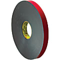 3M™ VHB™ 4646 Tape, 1.5" Core, 1" x 5 Yd., Gray/Red
