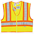 MCR Safety Luminator Class II Flame Resistant Vests, 3X Large, Fluorescent Lime 1 thumbnail image