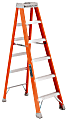 FS1500 Series Fiberglass Step Ladder, 6 ft x 21-7/8 in, 300 lb Capacity