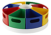 Office Depot® Brand 360° Rotating Desk Organizer, 4-3/8"H x 11-3/4"W x 11-3/4"D, Multicolor