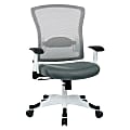Office Star™ SPACE Seating Pulsar Ergonomic Mesh Mid-Back Manager's Chair, Gray/White 1 thumbnail image