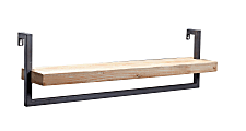Kenroy Home Cantille Wall Shelf, 6" x 31-1/2", Brown 1 thumbnail image