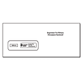 ComplyRight® Single-Window Envelopes For 3-Up 1099 Tax Forms, 3-7/8" X 8-3/8", Moisture-Seal, White, Pack Of 100 Envelopes 1 thumbnail image