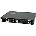 Perle SMI-1000-S2LC10 Gigabit Ethernet Media Converter - 1 x Network (RJ-45) - 1 x LC Ports - DuplexLC Port - Management Port - 1000Base-LX, 1000Base-T - 6.21 Mile - External