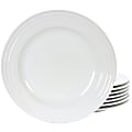 Gibson Home Plaza Café 8-Piece Dinnerware Set, 10-1/2", White