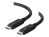 C2G 6ft Thunderbolt 3 Cable - USB C Thunderbolt 3 Cable - 100W Power Delivery - 20Gbps - Black - M/M - USB cable - 24 pin USB-C (M) to 24 pin USB-C (M) - Thunderbolt 3 - 30 V - 6 ft - 4K support - black