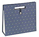 Office Depot® Expanding File Tote, Letter Size, 11-1/2"H x 12-1/2"H x 4"D, Blue/Gold 1 thumbnail image