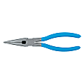 Long Nose Pliers, Straight Needle Nose, High Carbon Steel, 7 1/2 in