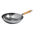 Joyce Chen Classic Series Carbon Steel Stir Fry Pan With Birch Handle, 12", Silver 1 thumbnail image