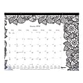 2025 Blueline DoodlePlan Monthly Desk Pad Coloring Calendar, 22" x 17", Botanica, January To December, C2917001 1 thumbnail image