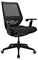 WorkPro® Sentrix Ergonomic Mesh/Fabric Mid-Back Manager's Office Chair, 3D Arms, Black, BIFMA Compliant 1 thumbnail image