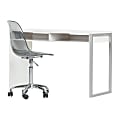 South Shore Interface 2-Piece Desk And Office Chair Set, Pure White/Smoked Gray