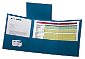 Oxford™ Tri-Fold Executive Pocket Folders, Letter Size, Blue, Pack Of 20 1 thumbnail image