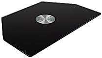 Mount-It! MI-836B Glass TV Turntable Stand For 32 - 55" TVs, 2-5/16"H x 23-1/2"W x 15-3/4"D, Black 1 thumbnail image