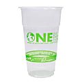 Karat Earth PLA Plastic Cups, 24 Oz, Clear, Case Of 600 Cups 1 thumbnail image