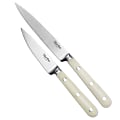 Martha Stewart Stainless Steel 2-Piece Cutlery Set, Cream 1 thumbnail image