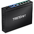 TRENDnet 6-port Gigabit Poe+ Switch; TPE-TG611; 4 X Gigabit Poe+ Ports; 1 X Gigabit Port; 1 X SFP Slot; Supports 100/1000Base-FX Fiber SFP Modules; Ethernet Desktop Network Switch; Lifetime Protection - 6-Port Gigabit PoE+ Switch
