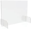 Deflect-O Acrylic Countertop Barriers, 23"H x 31"W x 3/16"D, Clear, Set Of 2 Barriers  1 thumbnail image