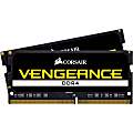 Corsair 16GB Vengeance DDR4 SDRAM Memory Kit - 16 GB (2 x 8GB) DDR4 SDRAM - 2400 MHz - CL16 - Unbuffered - 260-pin - SoDIMM 1 thumbnail image